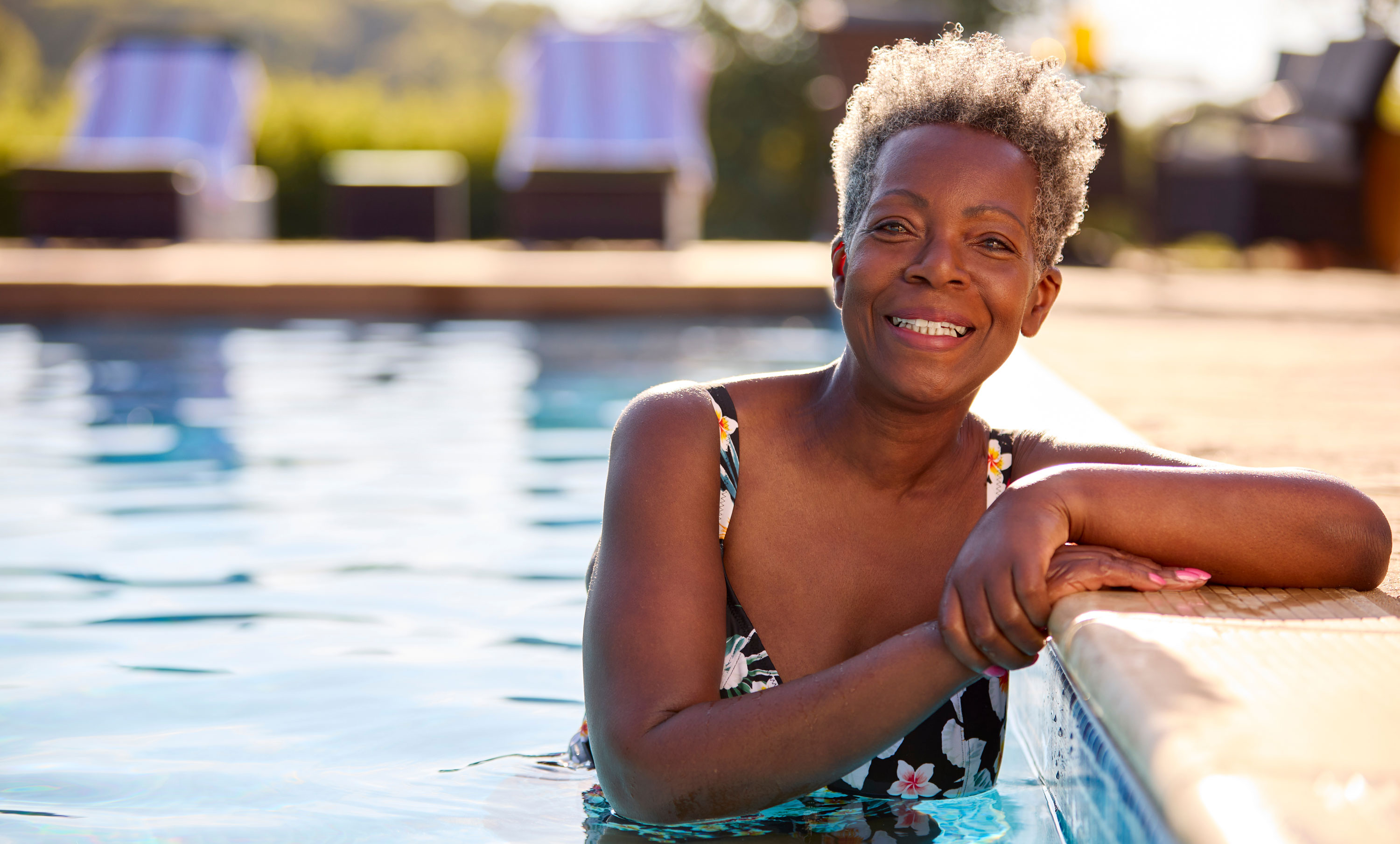 woman pool